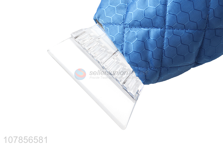 Wholesale waterproof fleece lined ice scraper glove window snow remover