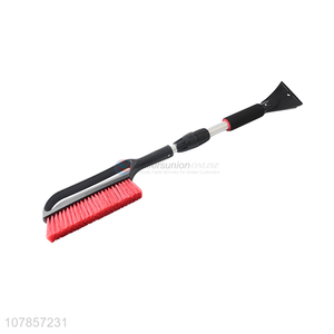 Hot product telescopic car snow cleaning tool ice scraper with brush
