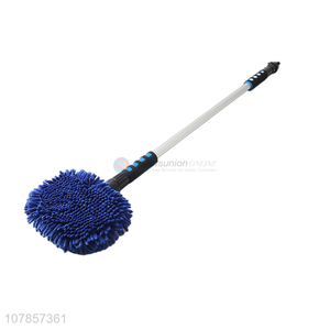 Premium quality telescopic aluminium water fed pole brush tyre cleaning brush