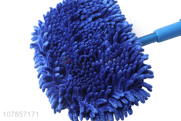 Wholesale rotating chenille car washing brush with aluminum handle