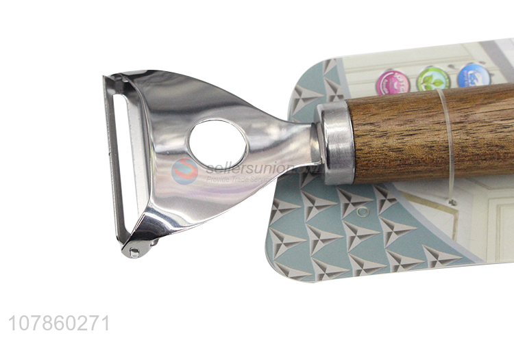 Hot selling stainless steel multifunctional triangle planer with wooden handle