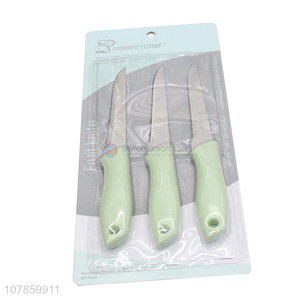 High quality stainless steel fruit knife set with plastic handle