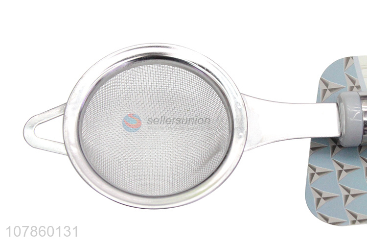 Yiwu wholesale stainless steel strainer sieve colander kitchen tools