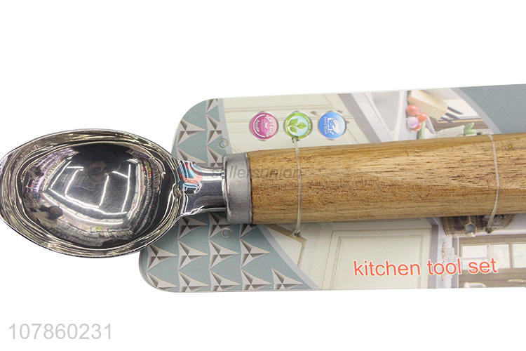 Low price wholesale silver stainless steel ice cream spoon ice cream digging tool