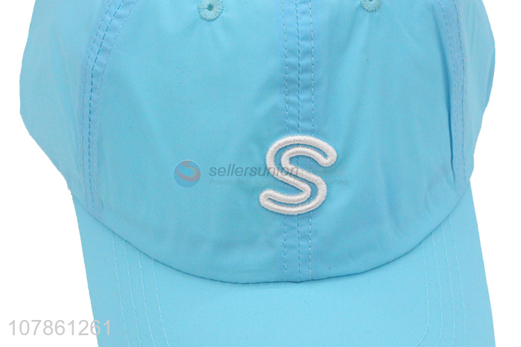 Wholesale low price blue outdoor sports baseball hat for children