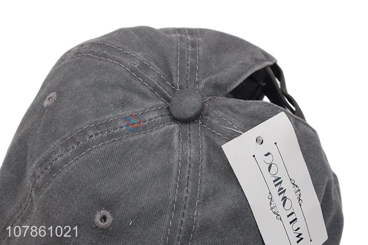 Popular products grey sports baseball hat with top quality