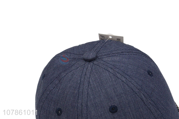Hot sale washable blue sports baseball hat wholesale
