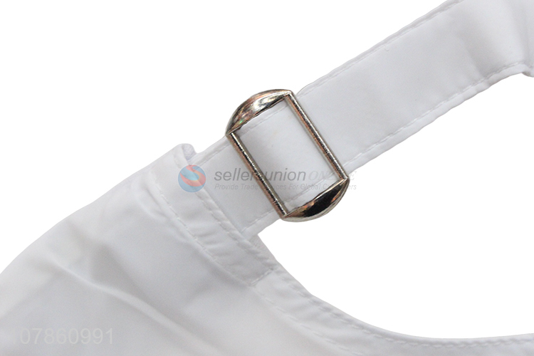 China factory white adjustable polyester baseball hat