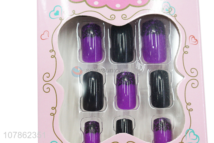 Nail Art Press On False Nail Tips Artificial Fingernails