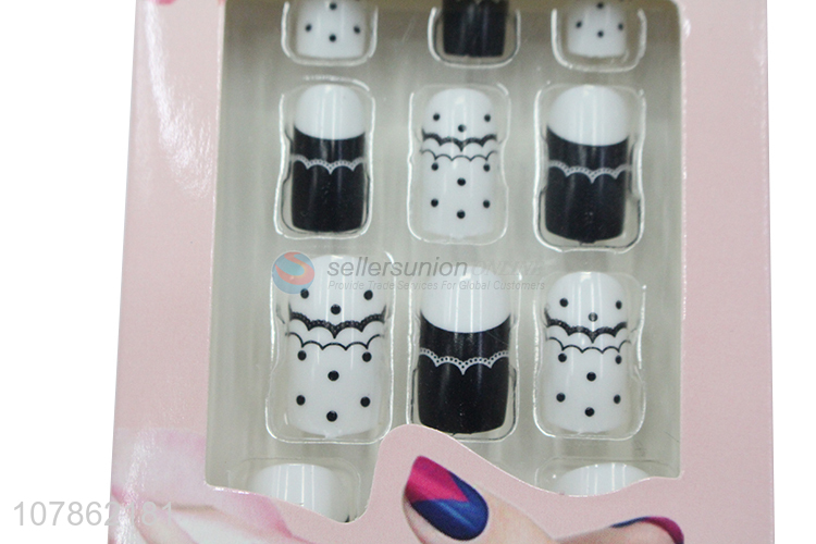 Best Sale False Nails Tips Pre-Glued Artificial Nails Set