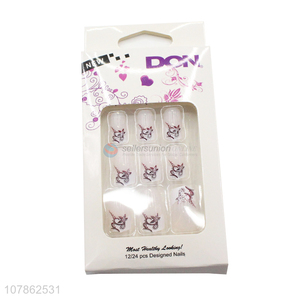 Exquisite Design False <em>Nails</em> Tips Pre-Glued <em>Artificial</em> <em>Nails</em>