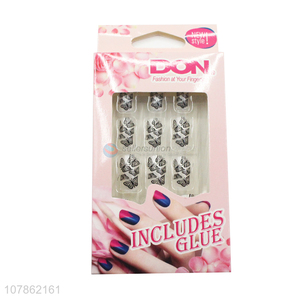 New Style Full Cover Pre-Glued <em>Artificial</em> <em>Nails</em> Set