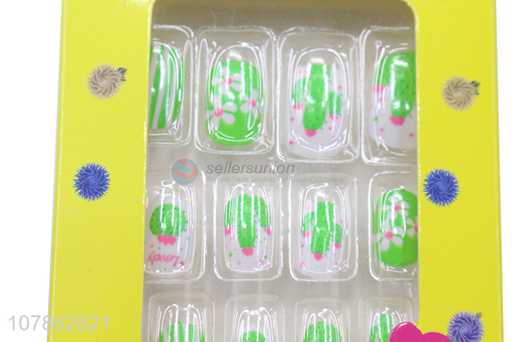 Hot Sale Press On Nail Art Tips Kids Artificial Nail Tips