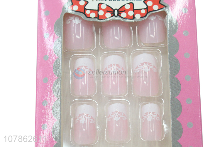 Wholesale 12 Pieces Press On Fake Nails False Nail Tips Set