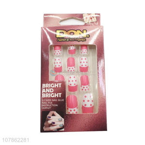 Best Sale False Nail Tips Pre-Glued <em>Artificial</em> <em>Nails</em> Set