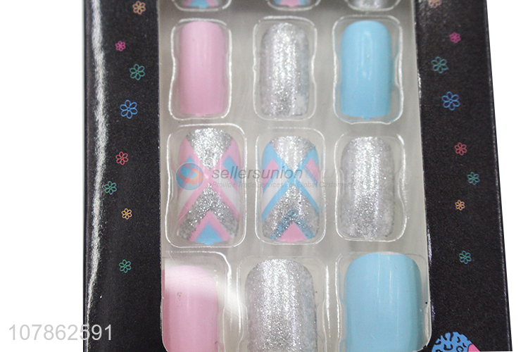Good Sale Artificial Nail Supplies Coloured Nail Tips Fake Nails