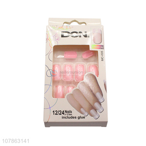 Fashionable Press On <em>Nails</em> <em>Artificial</em> Nail Tips Set