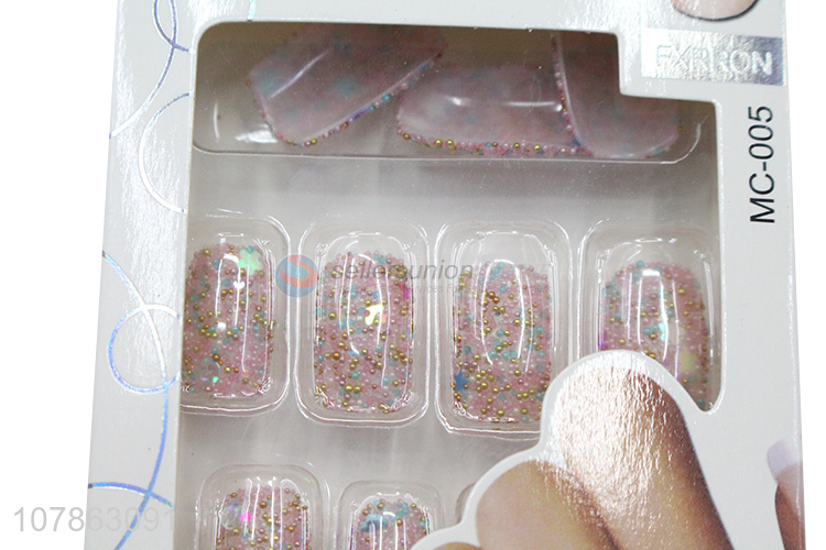 Fashion Design Colored Nail Tips Artificial Nail Tips