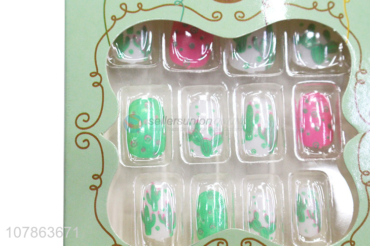 Fashion Non-Toxic Nail Art Artificial Nail Tips For Kids