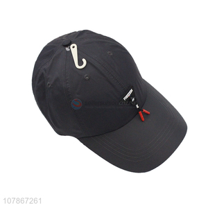 Low price black sports hat outdoor sunscreen baseball cap wholesale