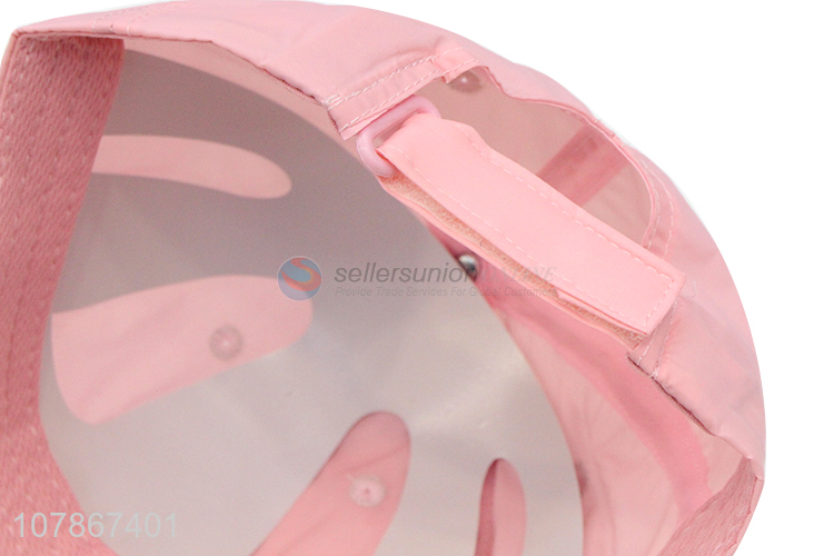 Factory direct sale pink embroidery caps children sports baseball caps