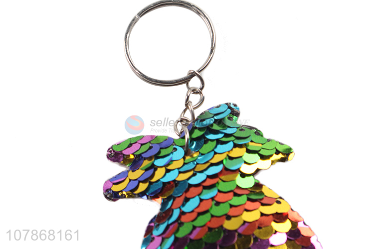 Hot Sale Colorful Sequins Pineapple Shape Keychain