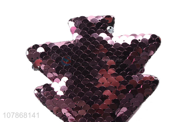 New Style Sequins Tree Shape Keychain Key Ring