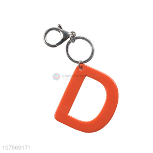 Good Price Acrylic Letter D Keychain Fashion Key Ring