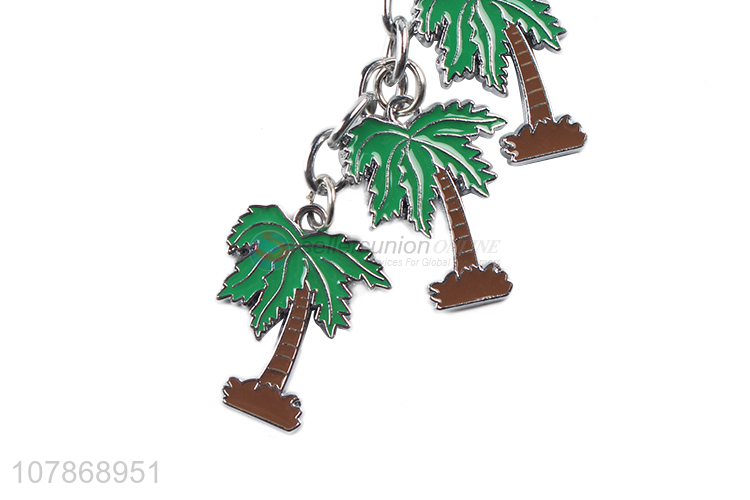 Fashion Mini Coconut Tree Key Chain Cheap Key Ring