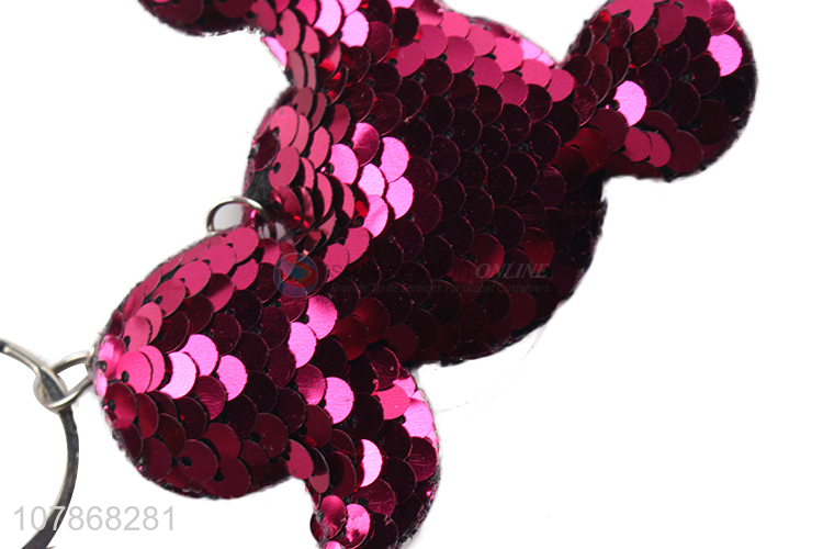 Cute Design Sequins Keychain Fashion Key Ring