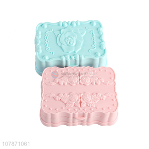 China supplier fashionable embossed soap case travel soap box