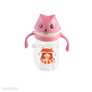 Promotional <em>baby</em> straw water bottle kids drinking bottle with straw