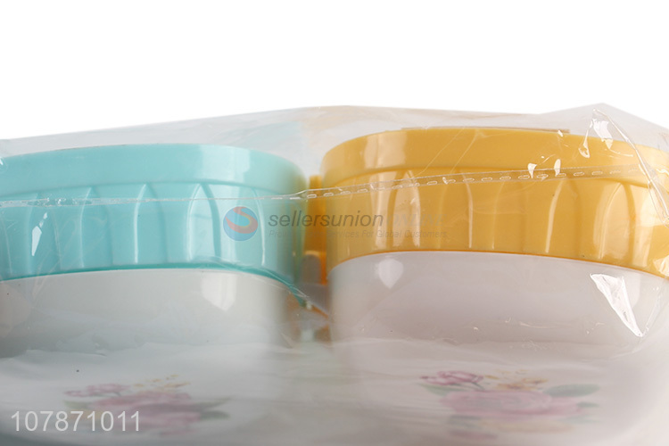 Hot selling rose printed waterproof plastic travel soap case