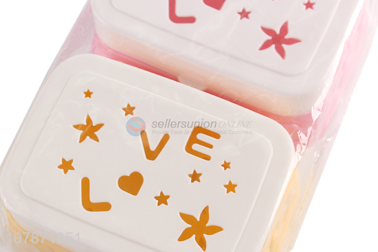 Factory wholesale trendy hollowed out plastic soap box soap case