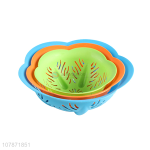 Online wholesale kitchen drain basket vegetable and fruit washing basket