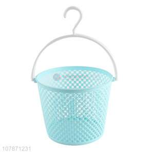 China wholesale small hanging plastic storage basket for bathroom