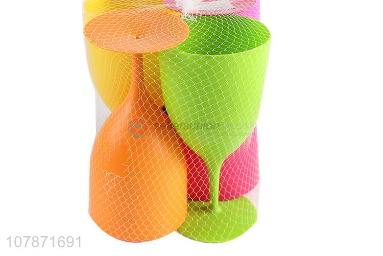 Hot selling 6 pieces reusable plastic wine goblet drinking cups
