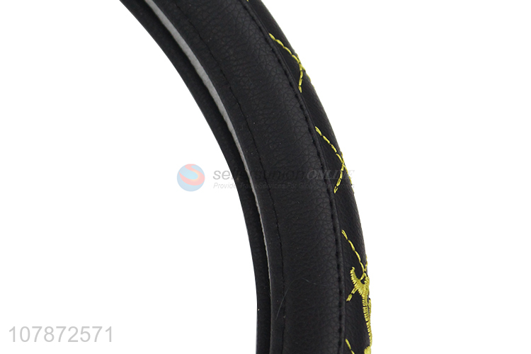 Latest Car Accessories Non-Slip Leather Car Steering Wheel Cover
