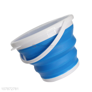 Wholesale Portable Multipurpose Silicone Folding Bucket