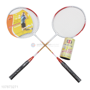 Wholesale cheap price high elastic training badminton racket