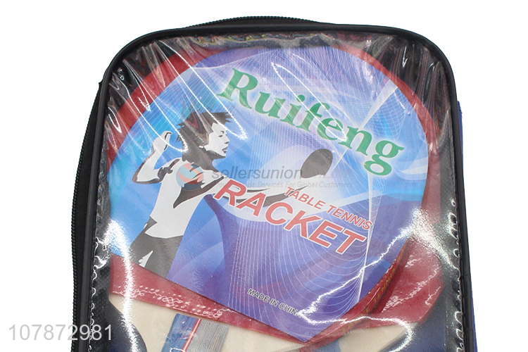 New design durable wooden table tennis rackets set for sale