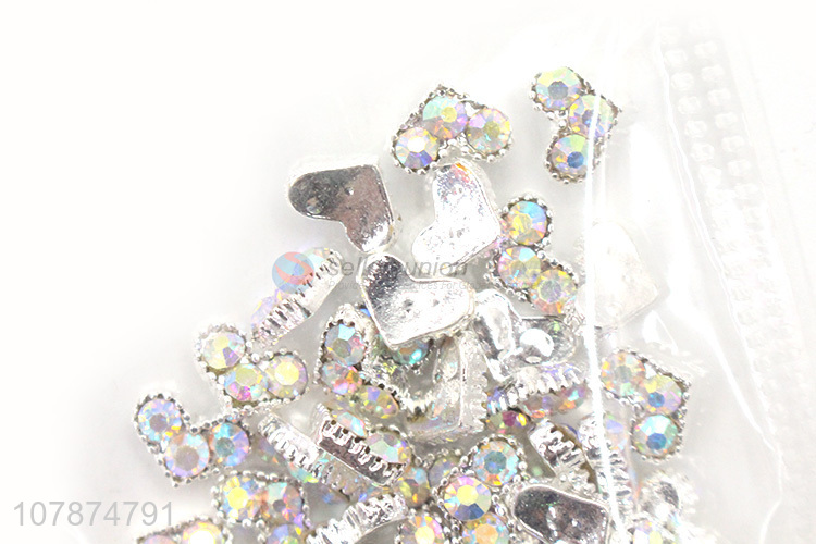 China Wholesale Love Nail Art Sticker Rhinestone DIY Accessories for girls