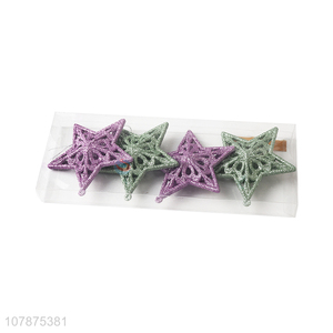 Hot Sale 4 Pieces Christmas Tree Decoration Stars Set