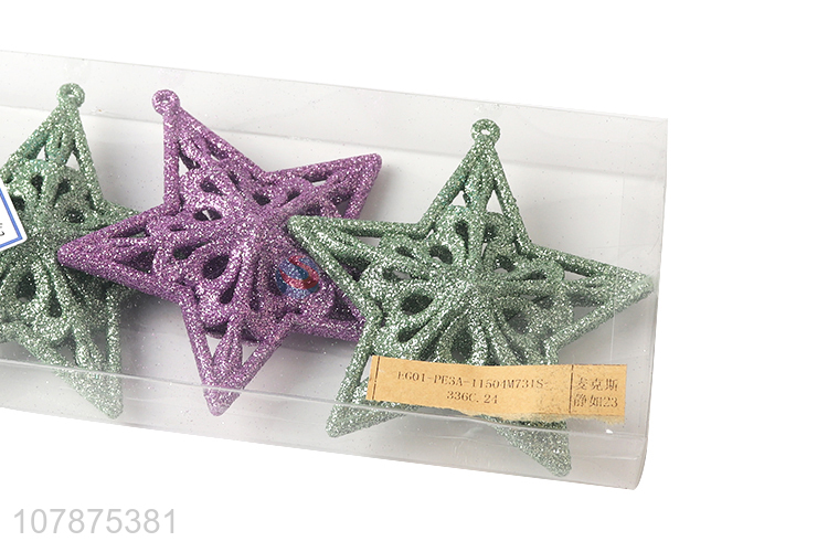 Hot Sale 4 Pieces Christmas Tree Decoration Stars Set