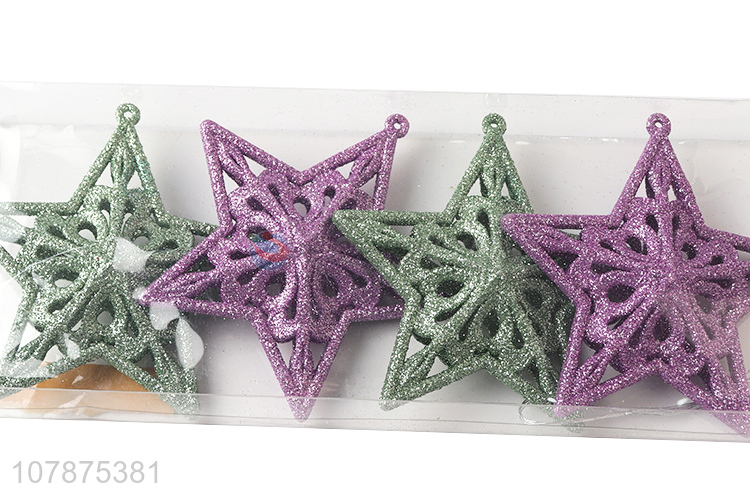 Hot Sale 4 Pieces Christmas Tree Decoration Stars Set