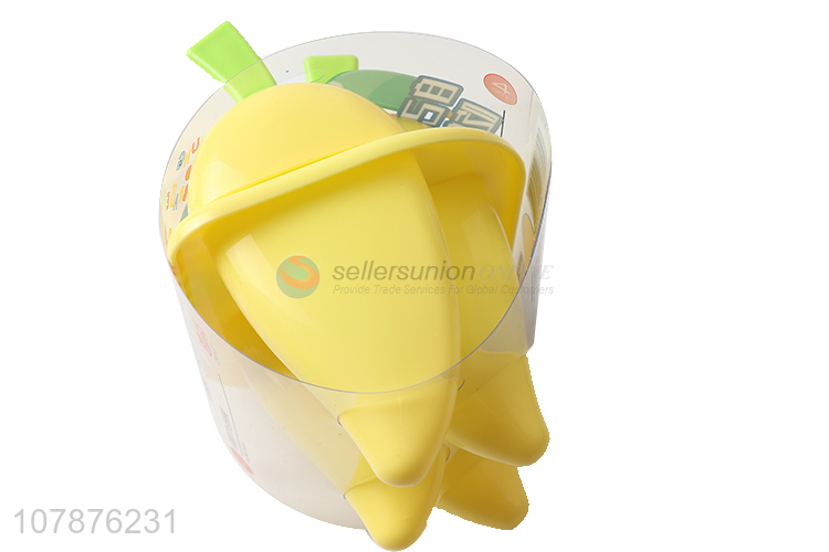 Wholesale 4 pieces mango shaped plastic ice lolly molds popsicle maker