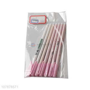 Good wholesale price pink plastic ballpoint pen office signature pen