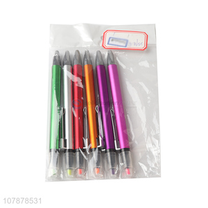 New design double-head ballpoint pen office writing pen 6 packs