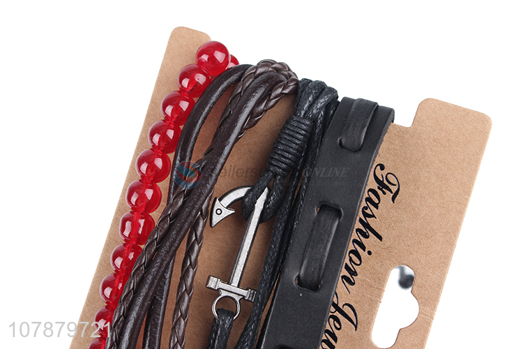 Best selling decorative jewelry braided handmade bracelet wholesale