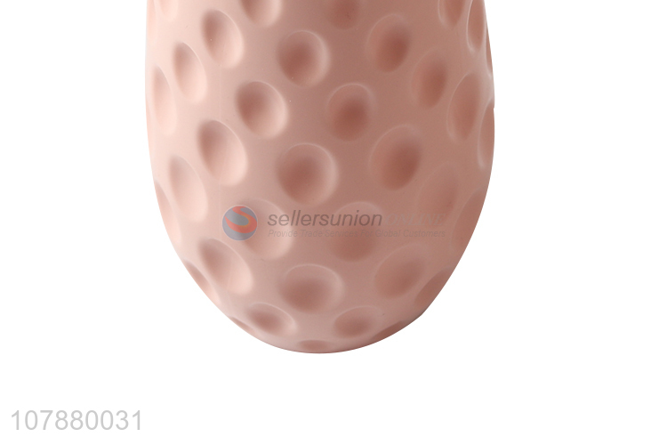 China manufacturer simple plastic imitation ceramic flower vase for decor